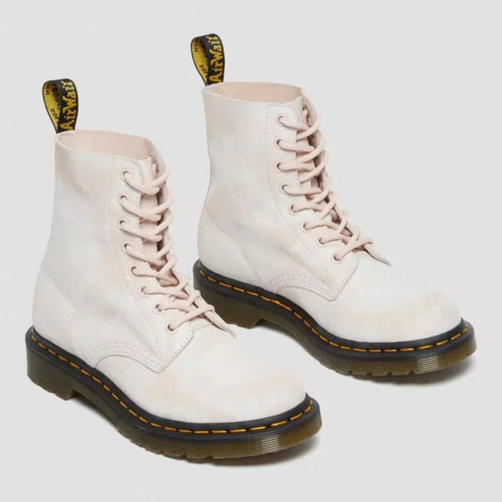 NEW Dr. Martens 1460 Pascal Pink Tie Dye Combat Boot Sz 5 EU 36 Women $140 Suede